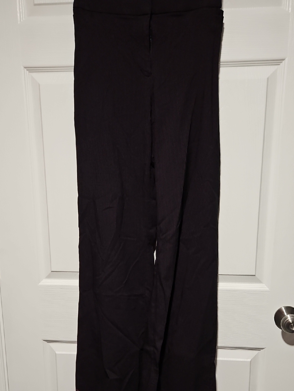 Lane Bryant Black Pin Stripe Flare Pants